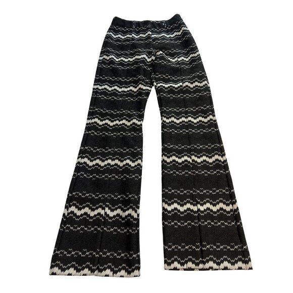 Hanne Bloch Knit Trousers in Black White